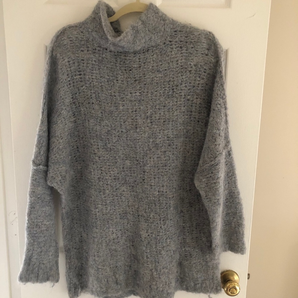 Blue/gray oversized Free People sweater
